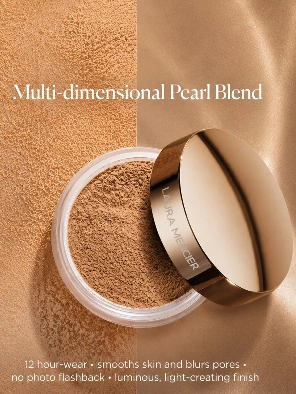 laura mercier Multi-Dimensional Pearl Blend Loose Finishing Powder — Cosmic Rose
